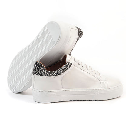 TENIS TLALOC ROMBOS NEGRO PIEL BLANCO