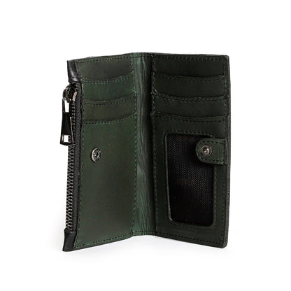 MONEDERO JULIETA VERDE/NEGRO