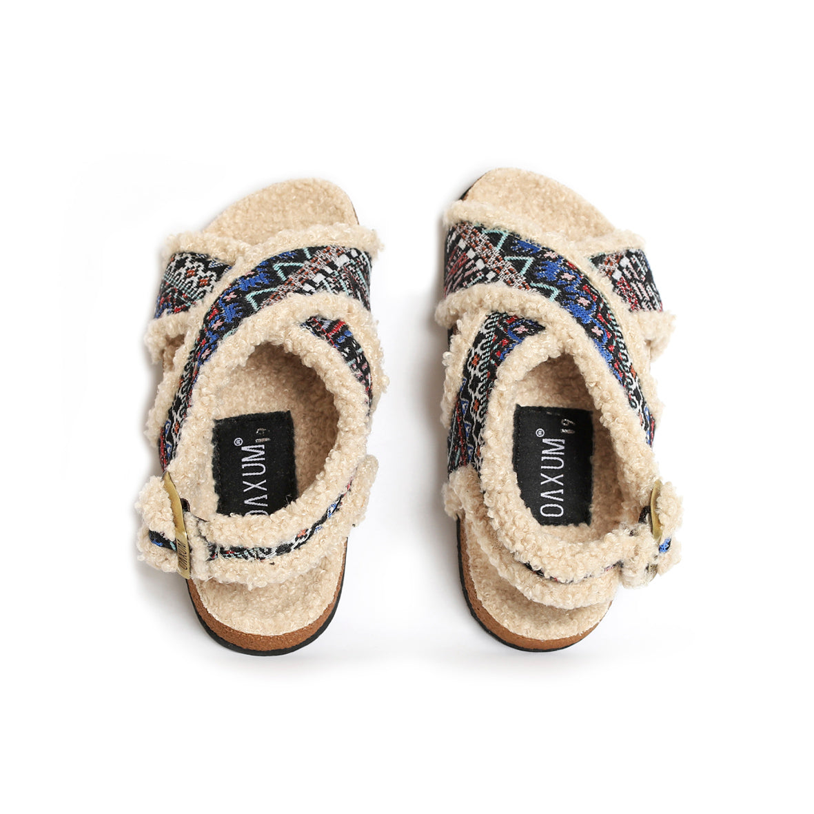 SANDALIA HUATULCO KIDS ZAPOTECA BORREGO BEIGE