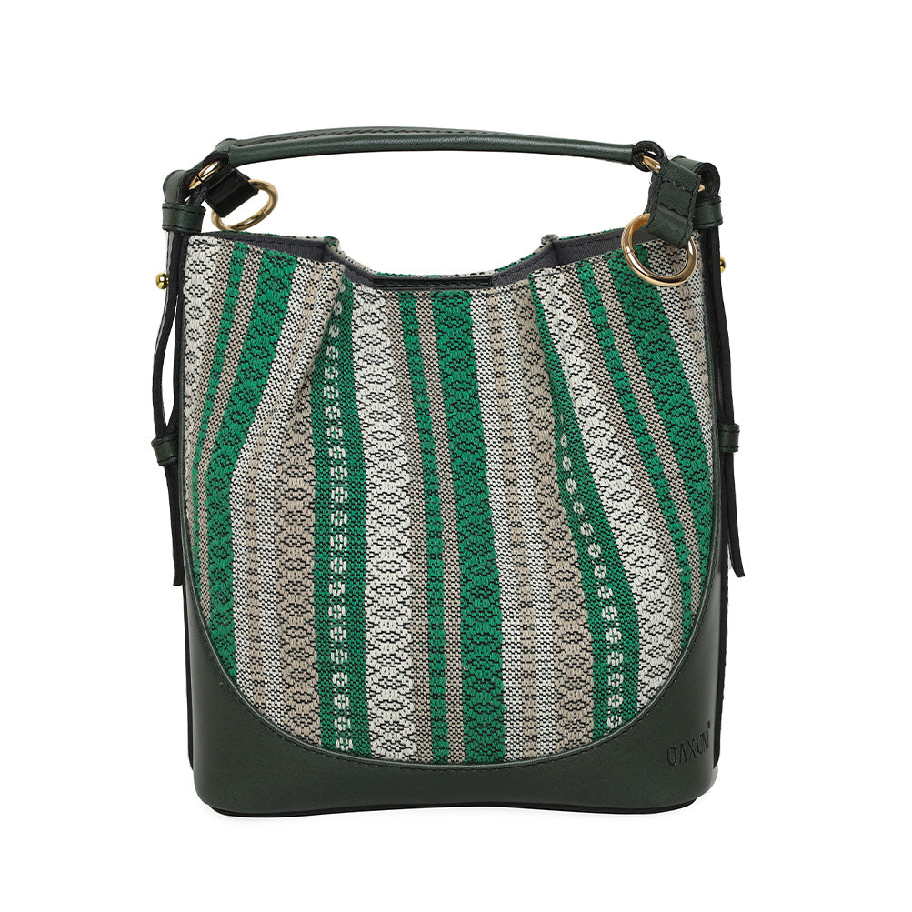 BOLSA AURORA TEJIDO VERDE