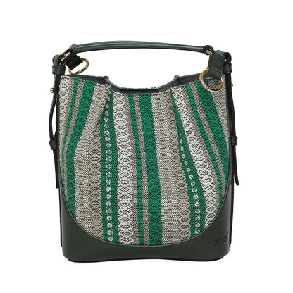 BOLSA AURORA TEJIDO VERDE