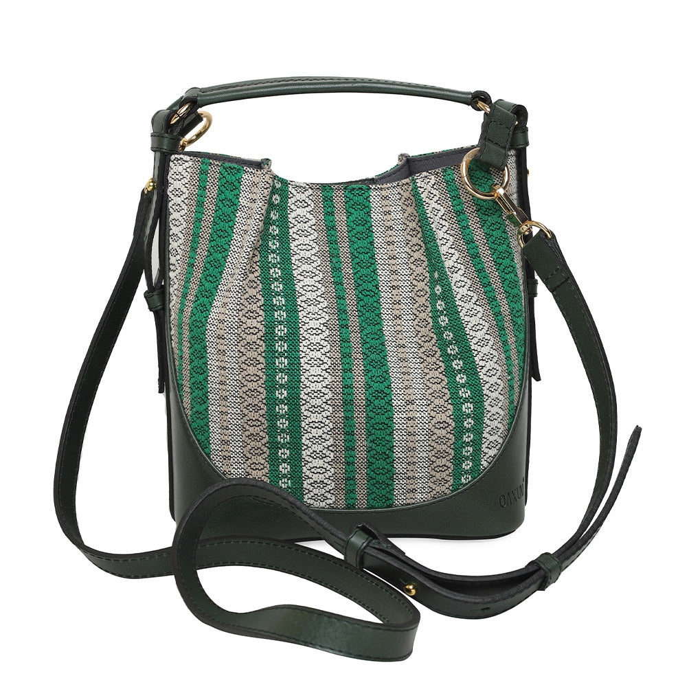 BOLSA AURORA TEJIDO VERDE