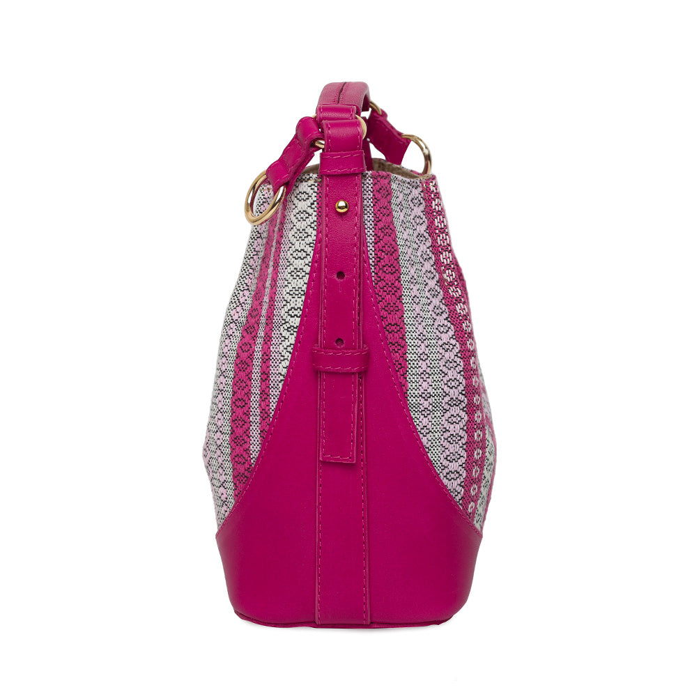 BOLSA AURORA TEJIDO FUCSIA