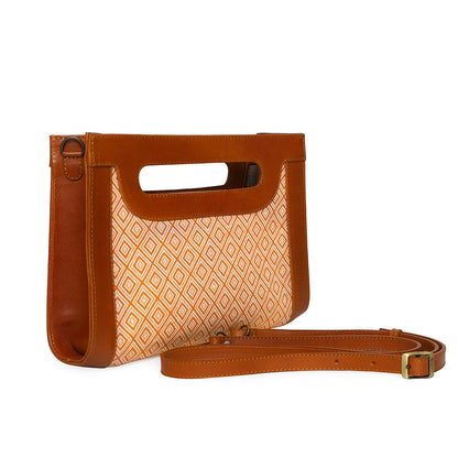 BOLSA ISABELLA TEJIDO NARANJA