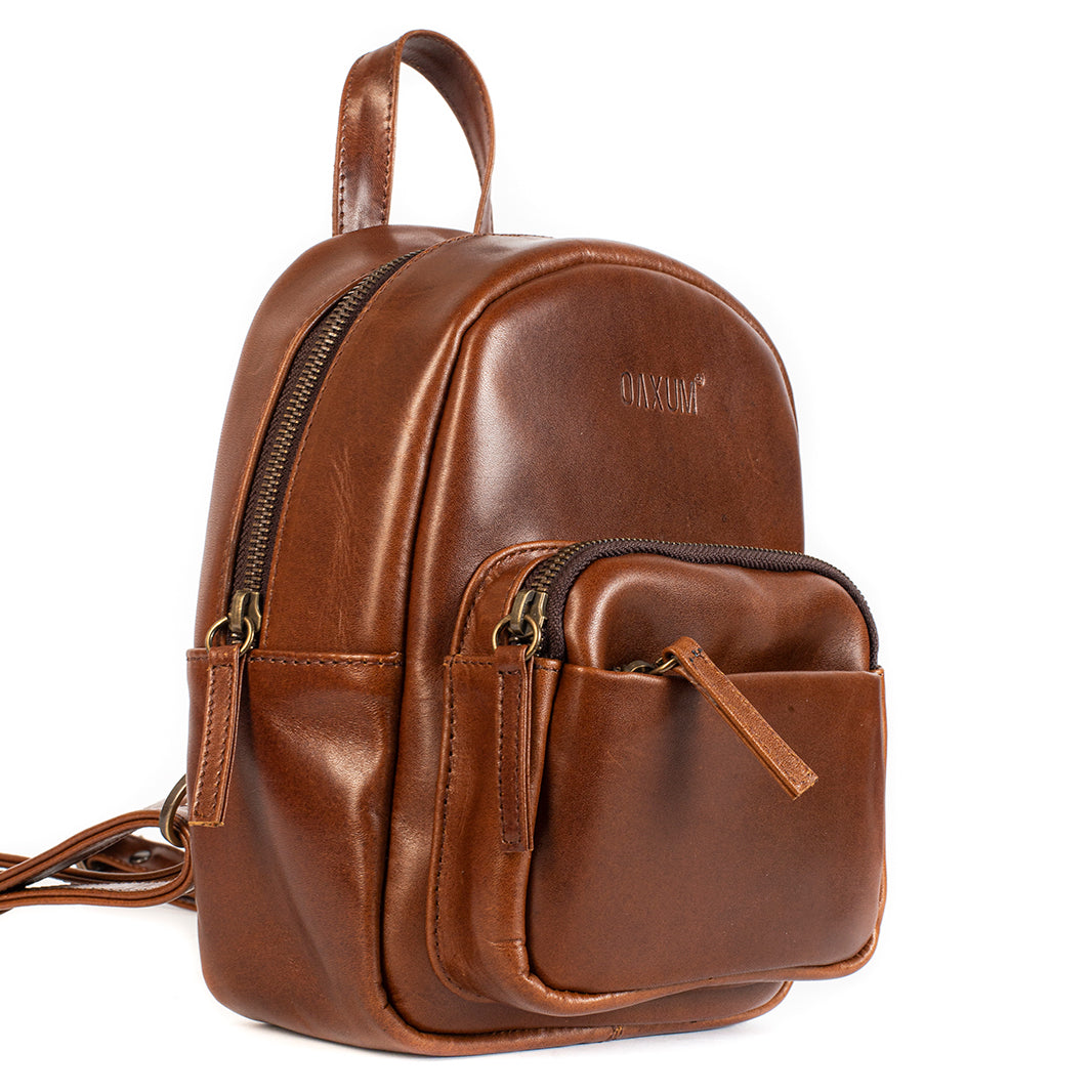 MOCHILA JENNY COGNAC