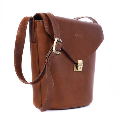 BOLSA BUCKET BAG COGNAC